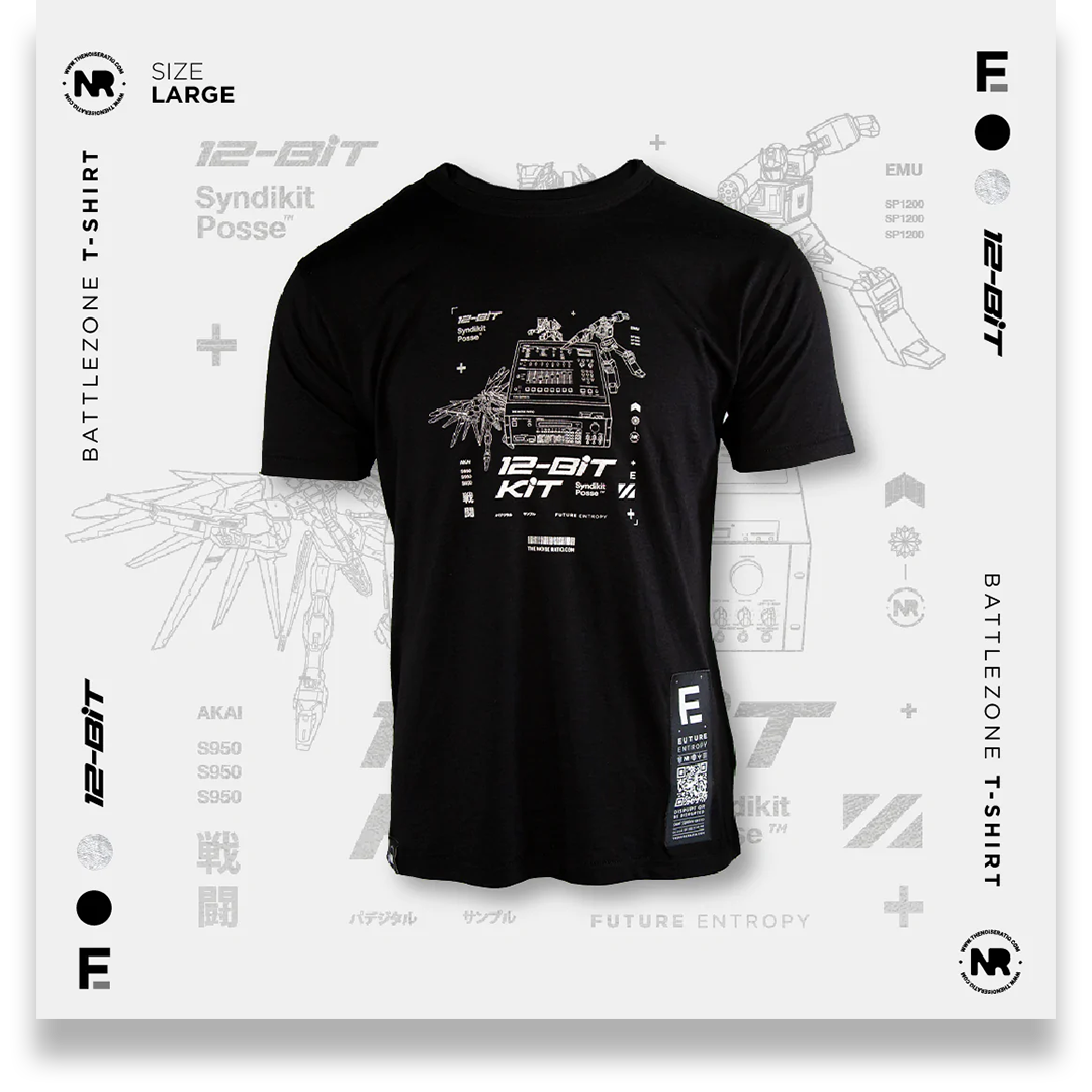 12-Bit Kit T-Shirt [L] - Silver Foil – The Noise Ratio